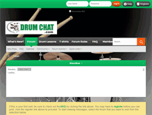 Tablet Screenshot of drumchat.com